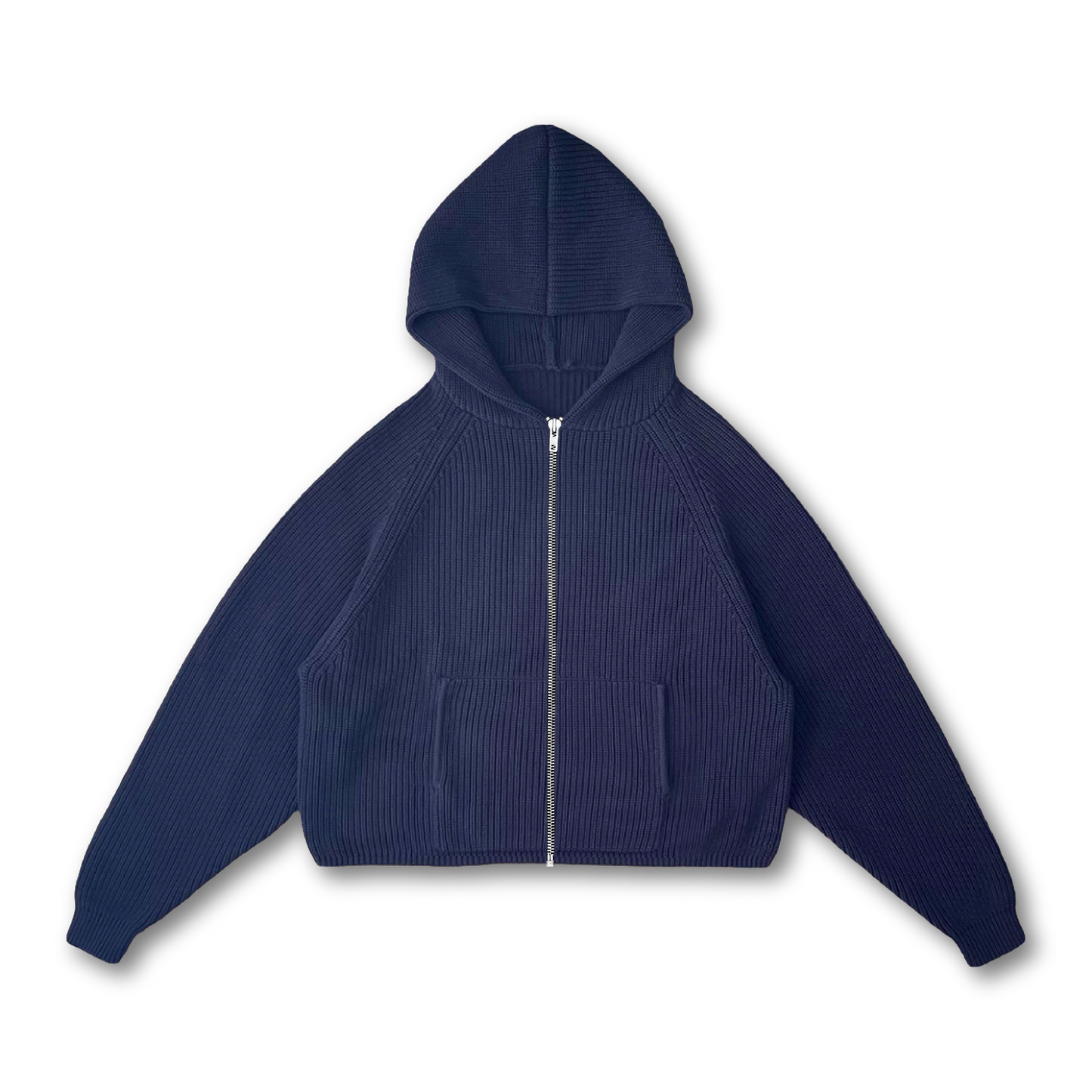 [PRE-ODER] STAR KNIT ZIP-UP HOODIE - VWOOLLO