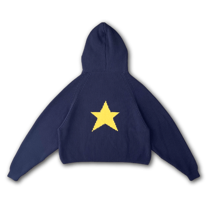 STAR KNIT HOODIE - VWOOLLO