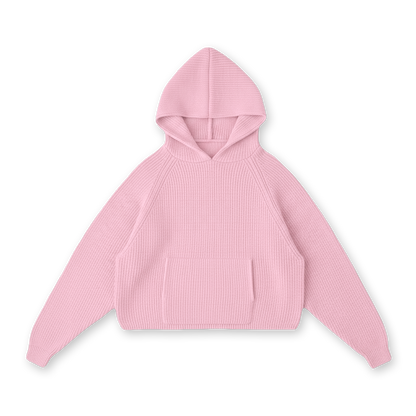 [PRE-ORDER] HEART KNIT HOODIE - vwoollo