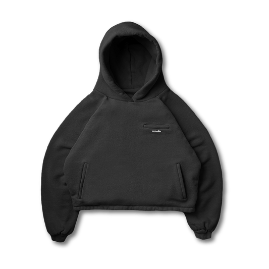 DOUBLE LAYERED PUFFY HOODIE - VWOOLLO