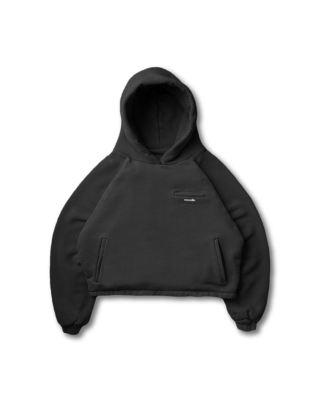 DOUBLE LAYERED PUFFY HOODIE - vwoollo