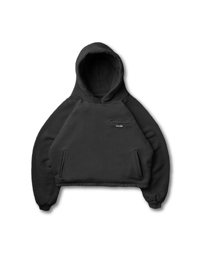 DOUBLE LAYERED PUFFY HOODIE - vwoollo