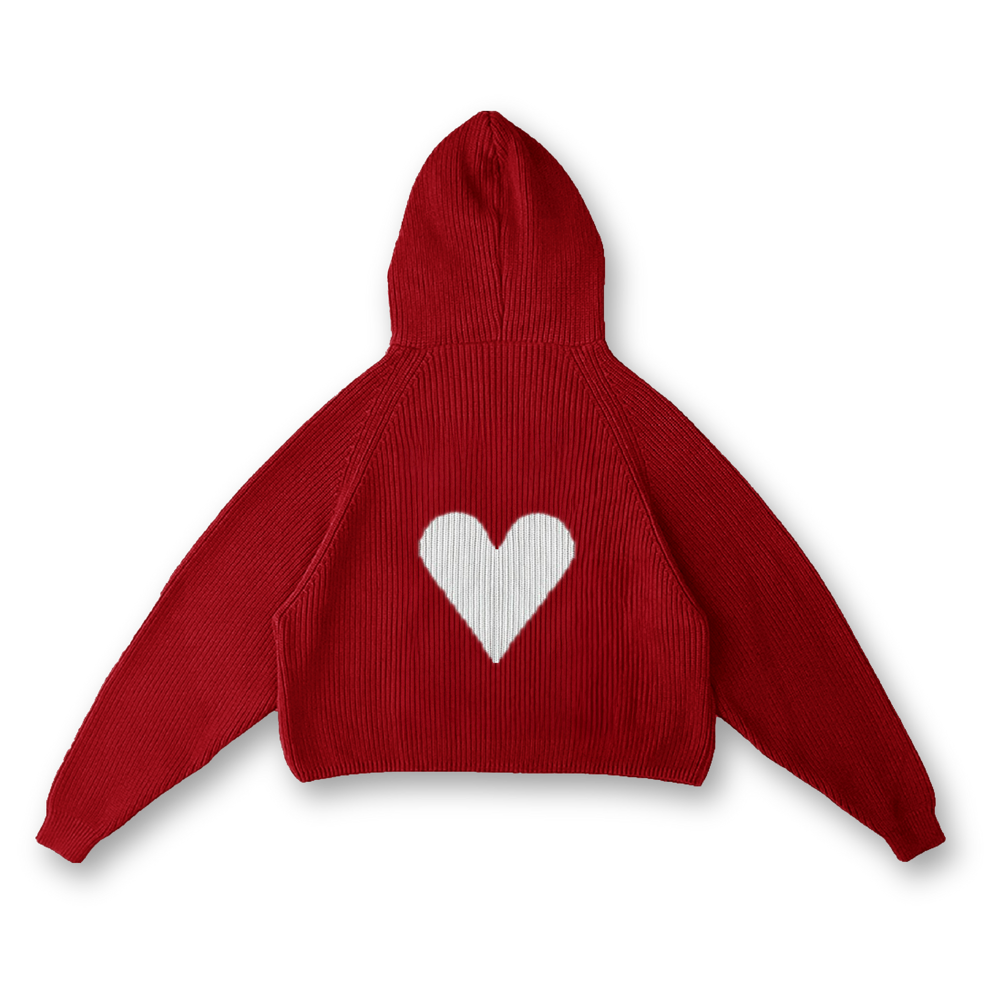 HEART KNIT HOODIE - VWOOLLO