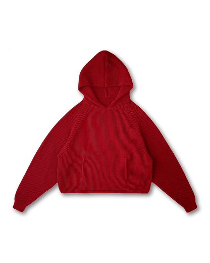 KNIT HOODIE - vwoollo