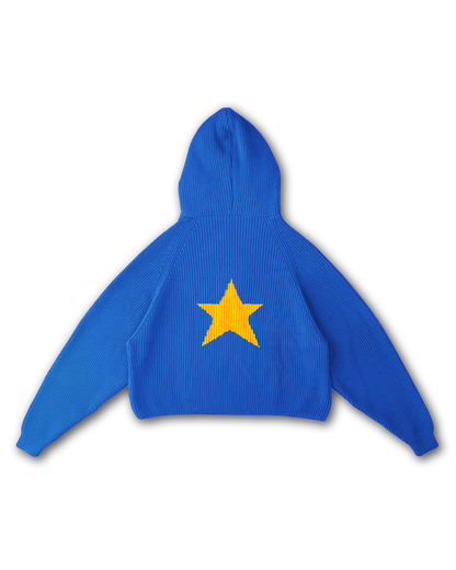 STAR KNIT HOODIE - vwoollo