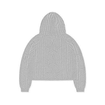 STELLAR KNIT HOODIE - vwoollo