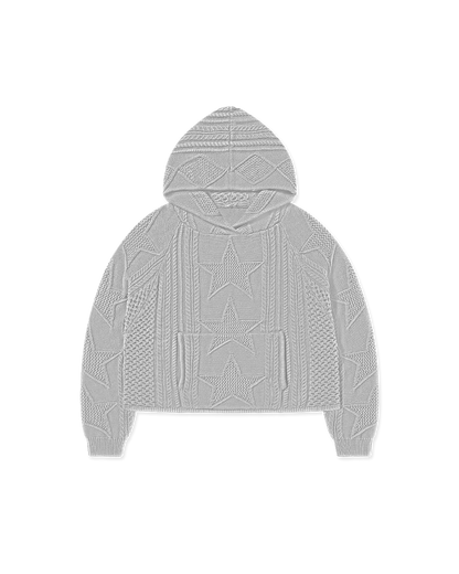STELLAR KNIT HOODIE - vwoollo