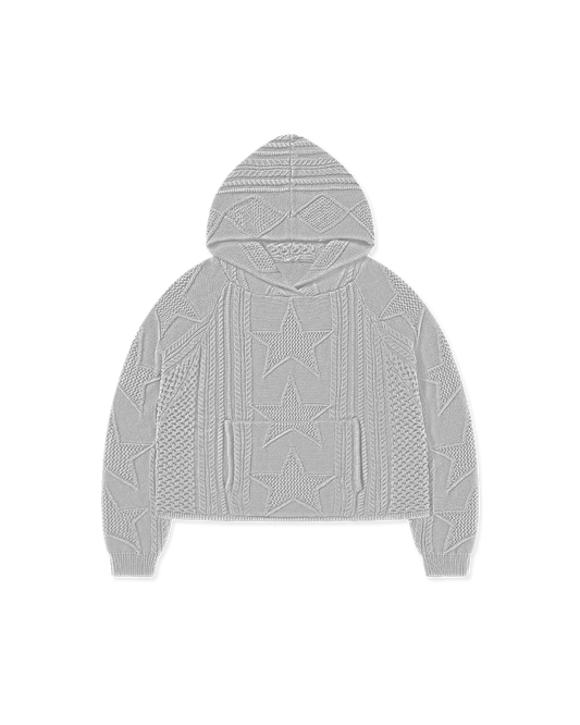 STELLAR KNIT HOODIE - vwoollo