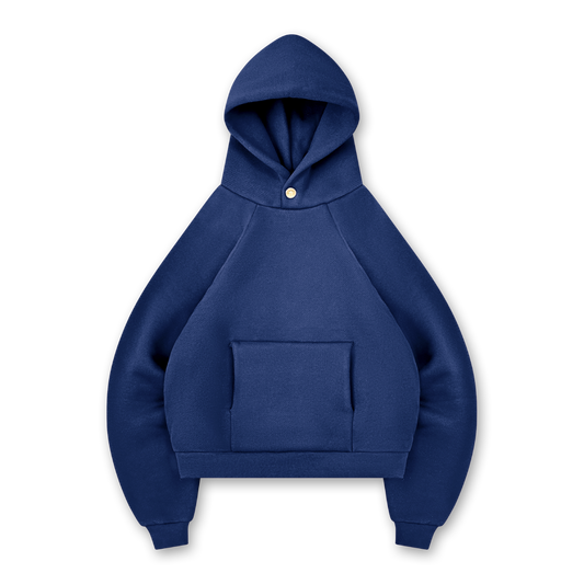 STAR BUTTON HOODIE - vwoollo