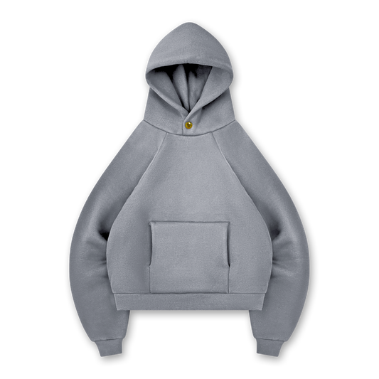 STAR BUTTON HOODIE - vwoollo