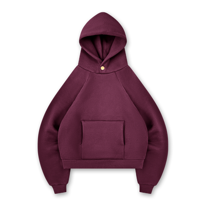 STAR BUTTON HOODIE - vwoollo