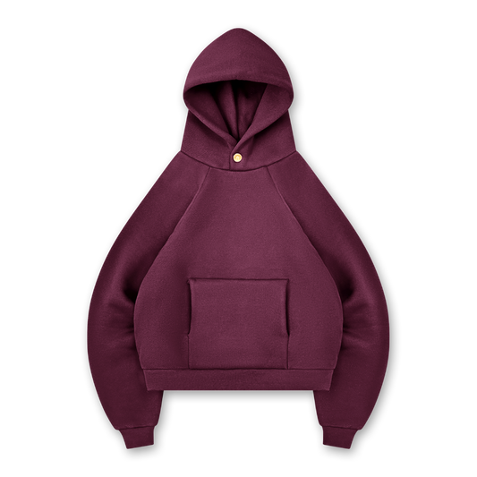 STAR BUTTON HOODIE - vwoollo