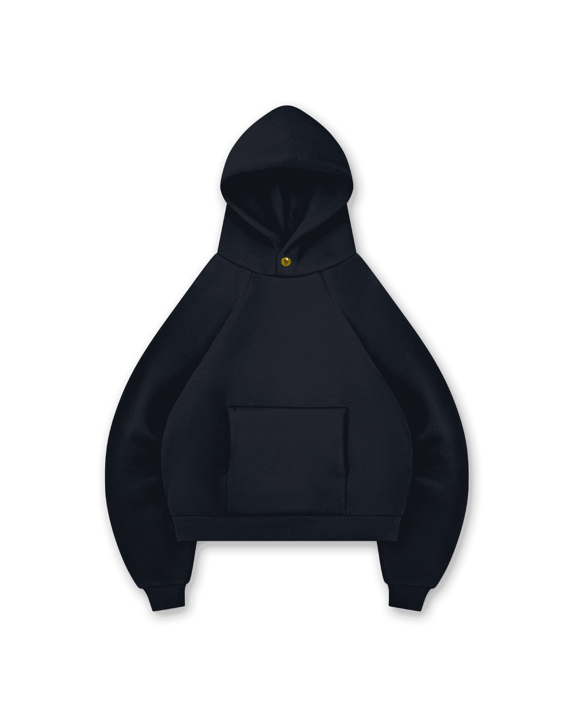 GOLD STAR BUTTON HOODIE - vwoollo