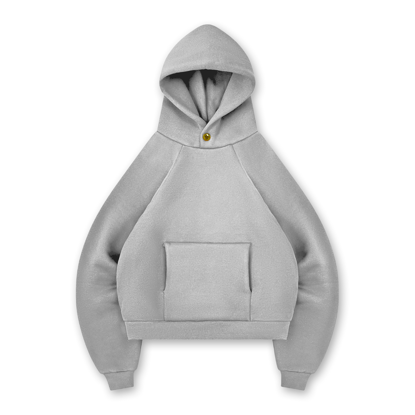 STAR BUTTON COTTON HOODIE - vwoollo