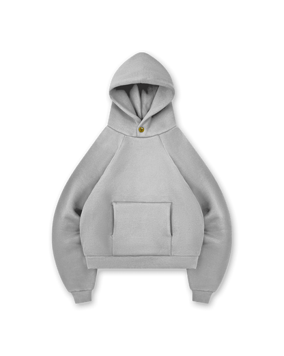 GOLD STAR BUTTON HOODIE - vwoollo