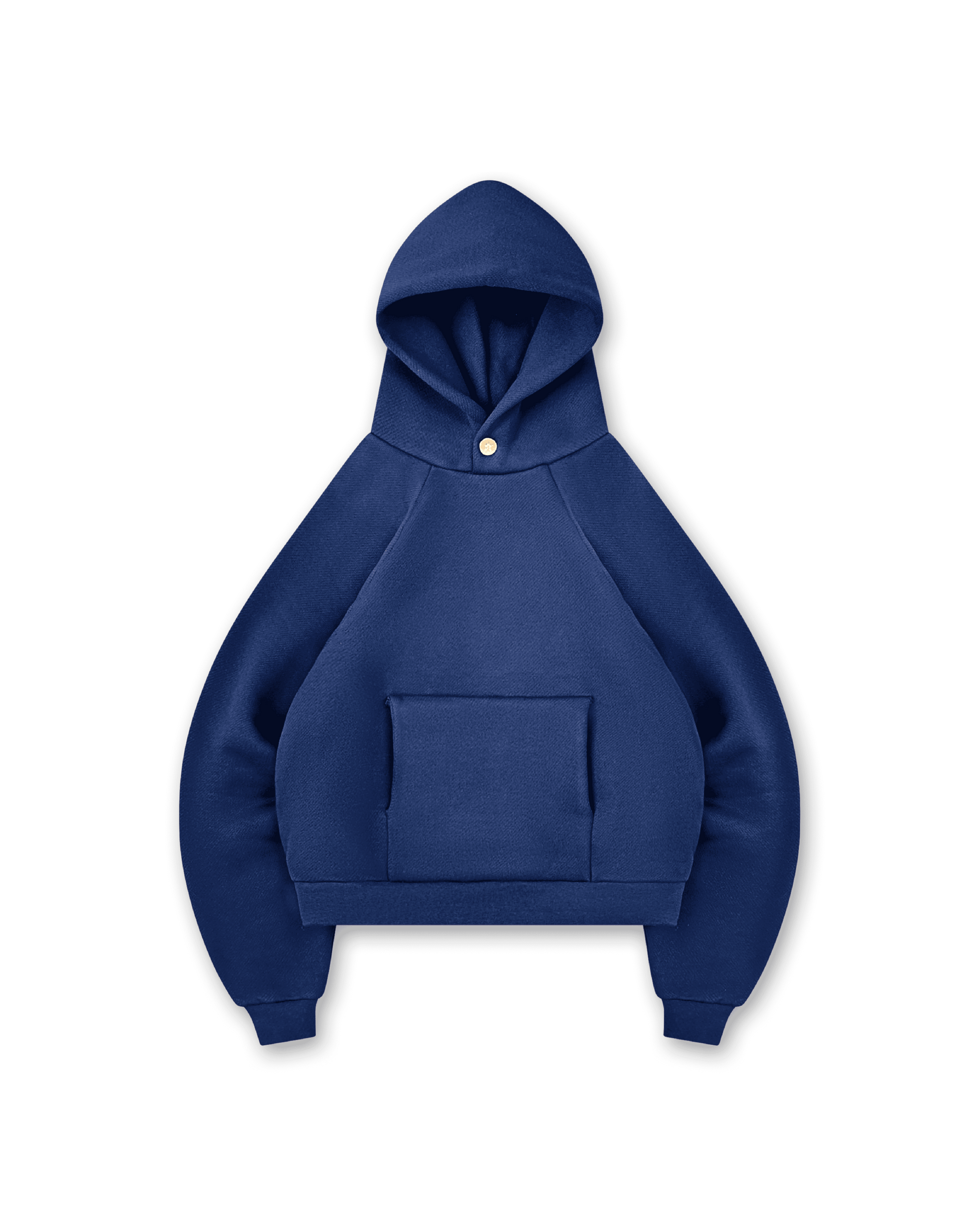 GOLD STAR BUTTON HOODIE - vwoollo