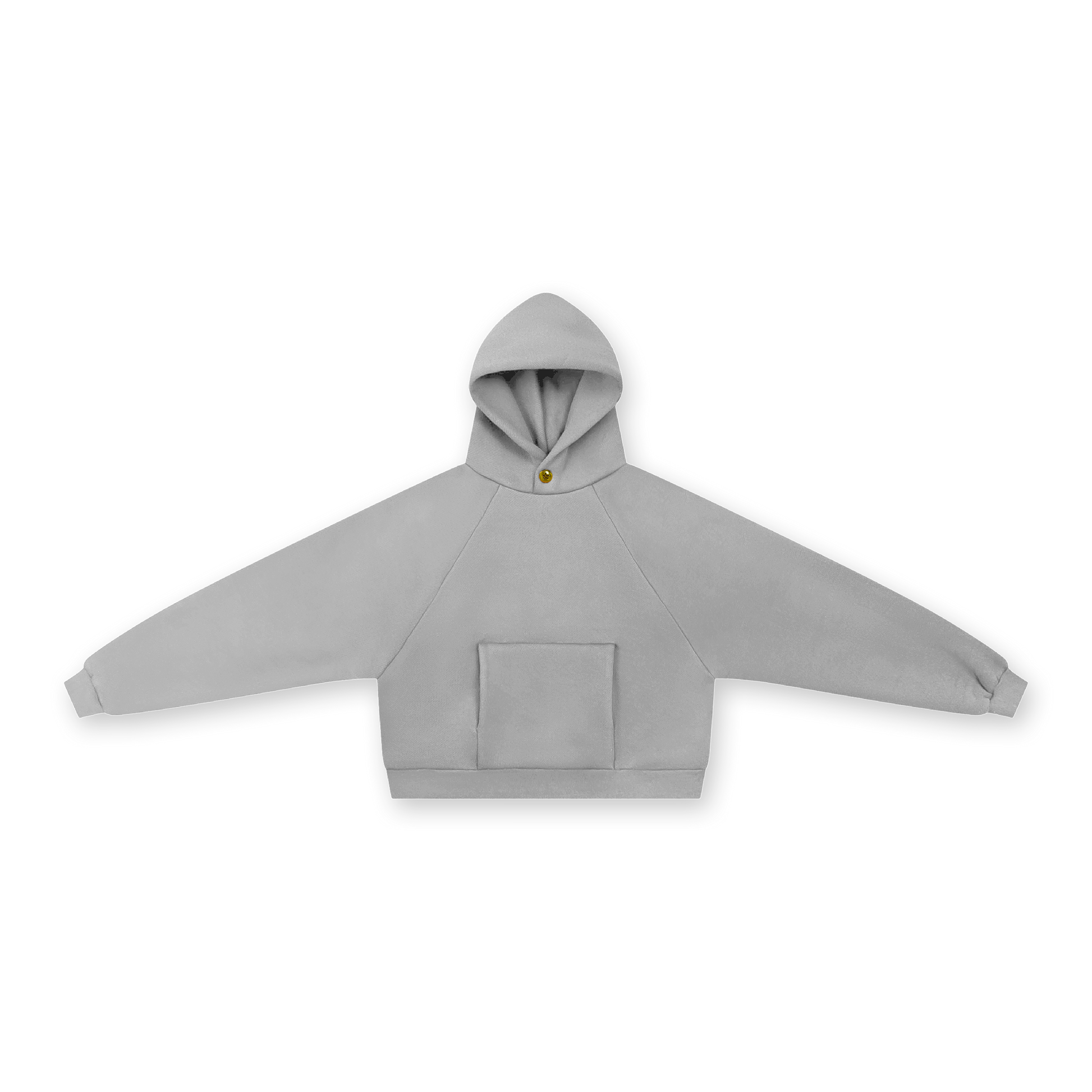 STAR BUTTON COTTON HOODIE - vwoollo