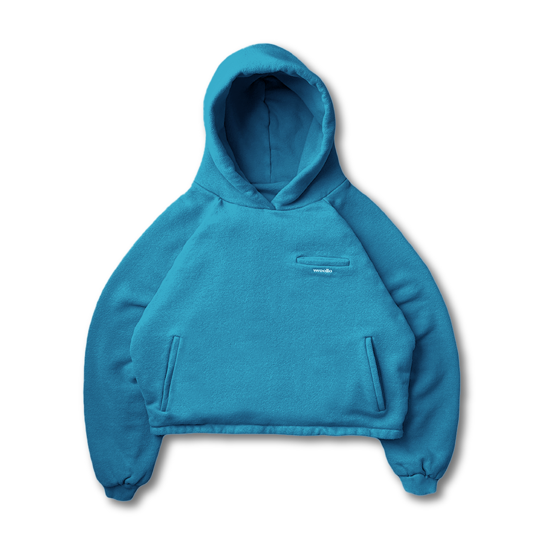 DOUBLE LAYERED PUFFY HOODIE - vwoollo