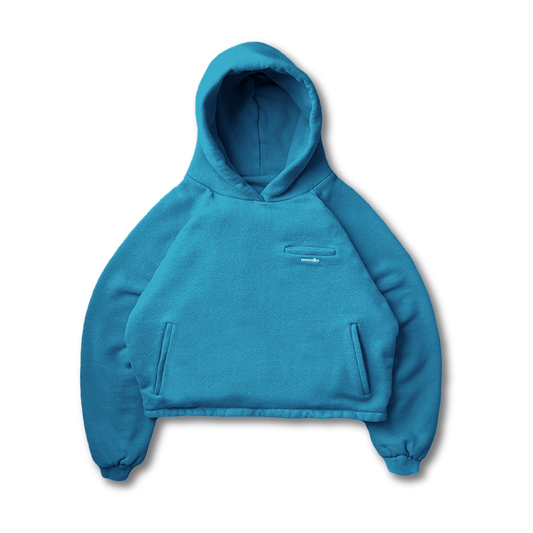 DOUBLE LAYERED PUFFY HOODIE - vwoollo