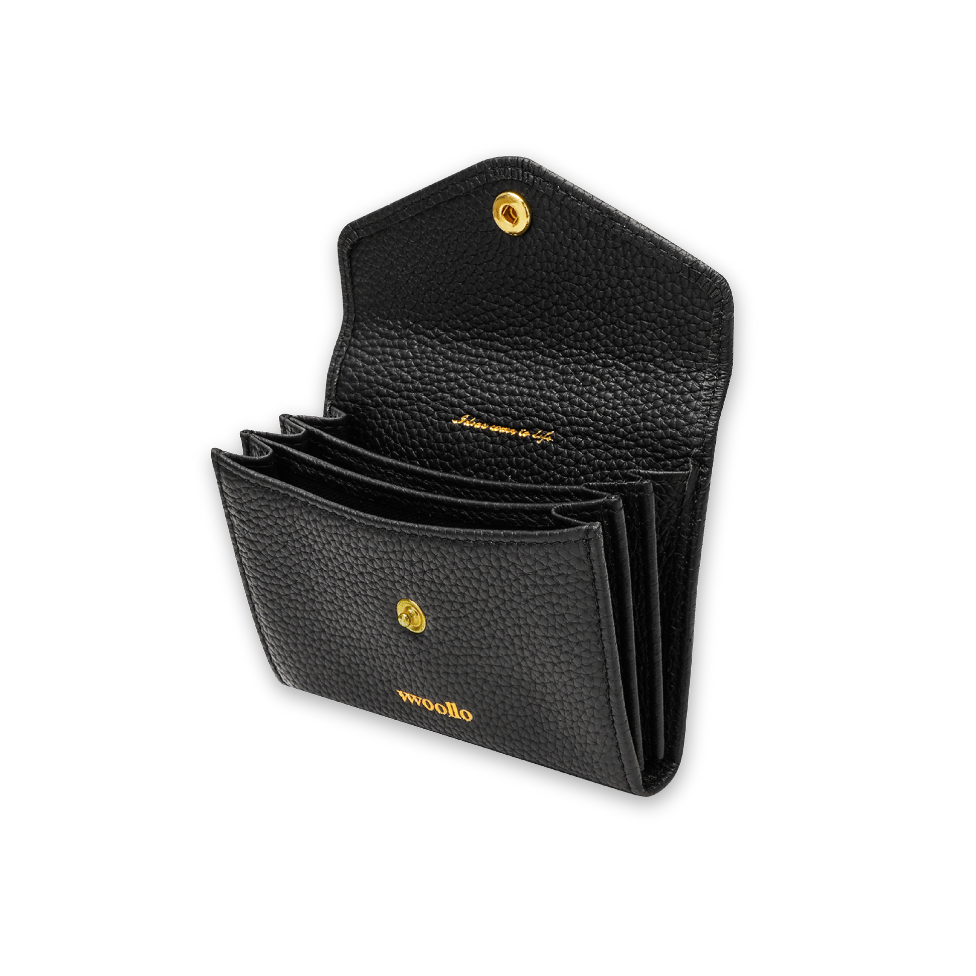COMPACT LEATHER WALLET - vwoollo