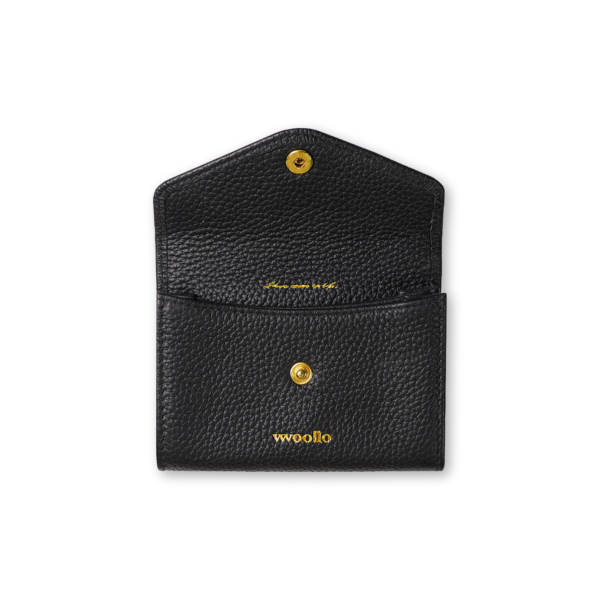 COMPACT LEATHER WALLET - vwoollo